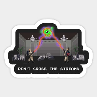 Don't Cross the Pixels Sticker